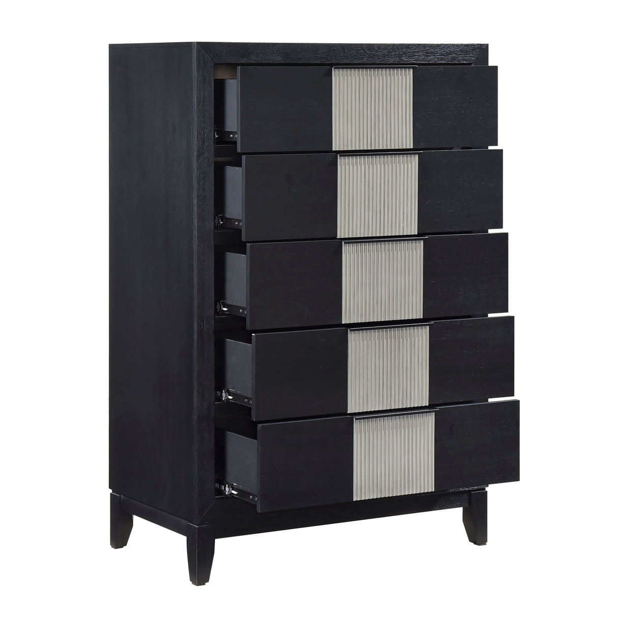 Garrison Charcoal/Gray LED Panel Bedroom Set from Homelegance - Luna Furniture