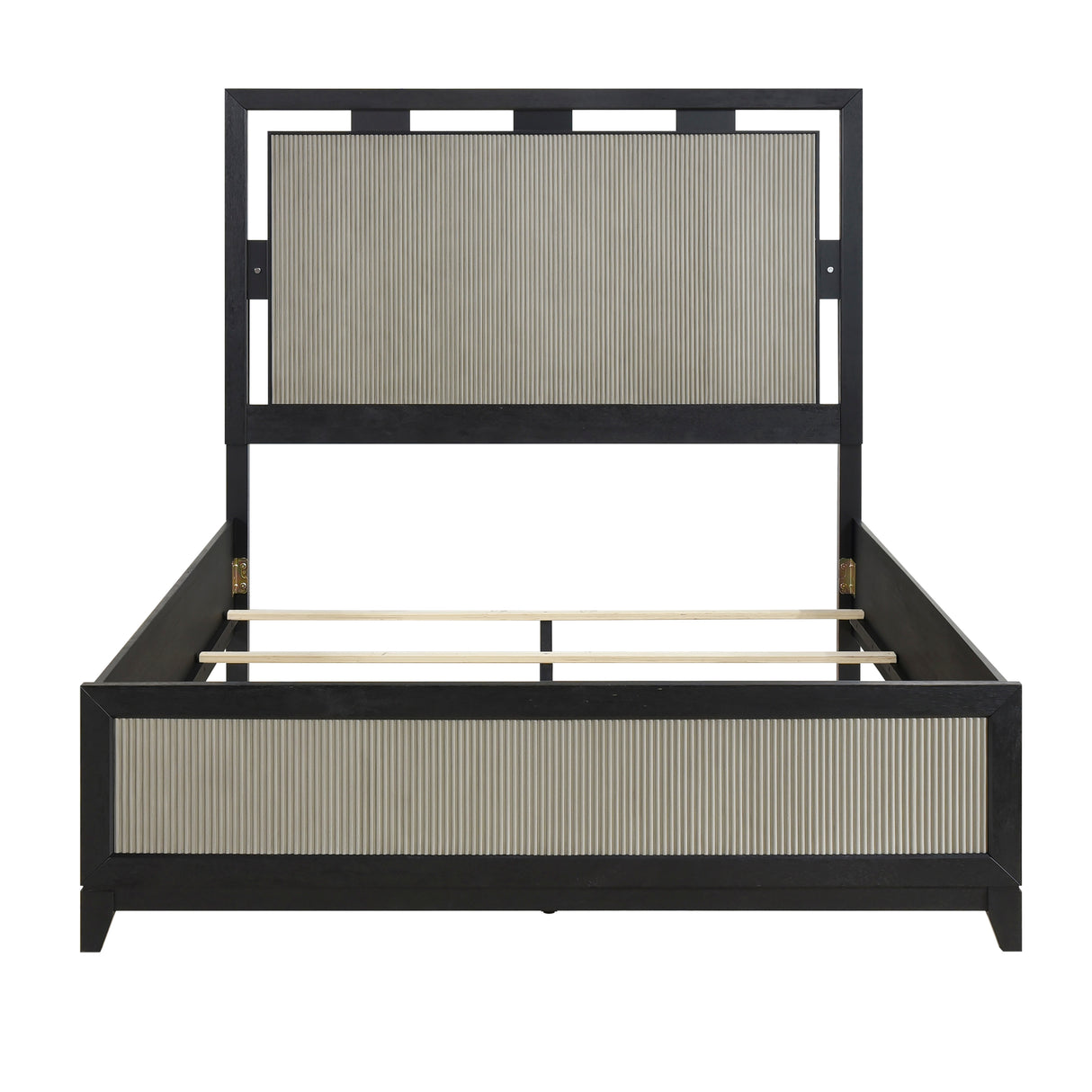 Garrison Charcoal/Gray LED Panel Bedroom Set from Homelegance - Luna Furniture