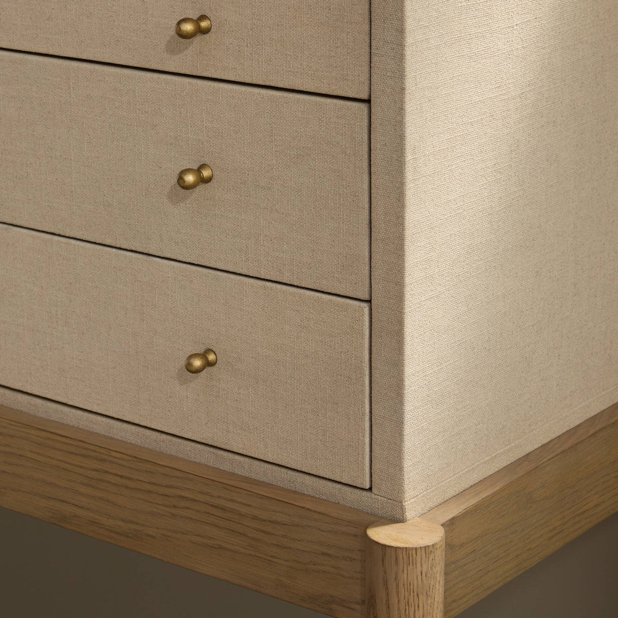 Ford Console Table in Beige Painted Linen from Four Hands - Luna Furniture