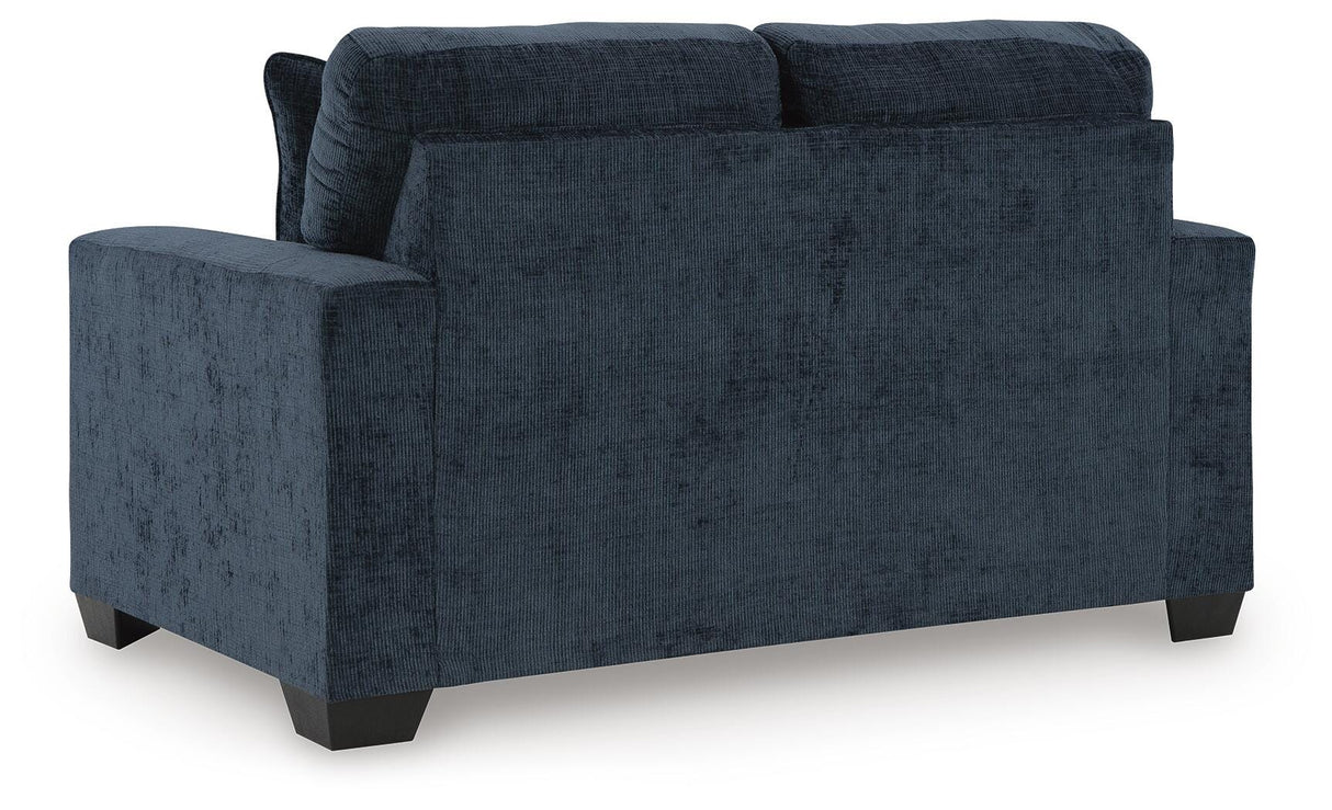 Aviemore Ink Loveseat and 2 Recliners from Ashley - Luna Furniture