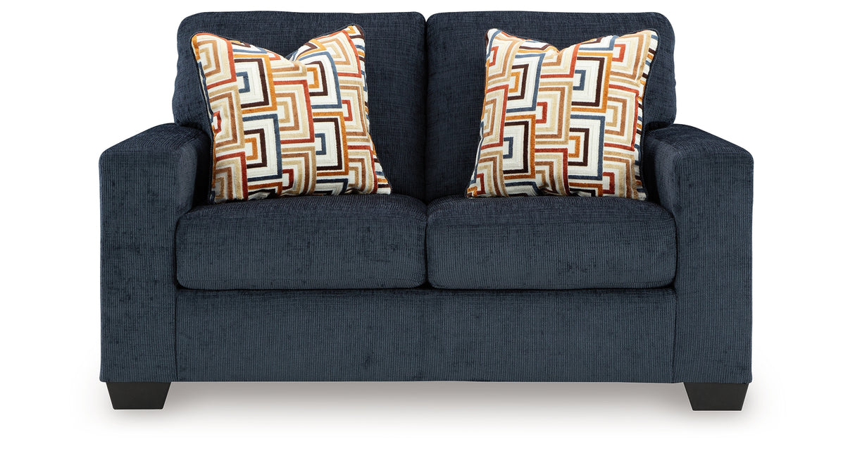 Aviemore Ink Loveseat and 2 Recliners from Ashley - Luna Furniture