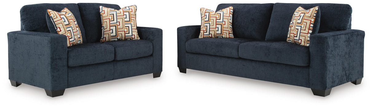 Aviemore Sofa and Loveseat in Ink from Ashley Furniture - Luna Furniture