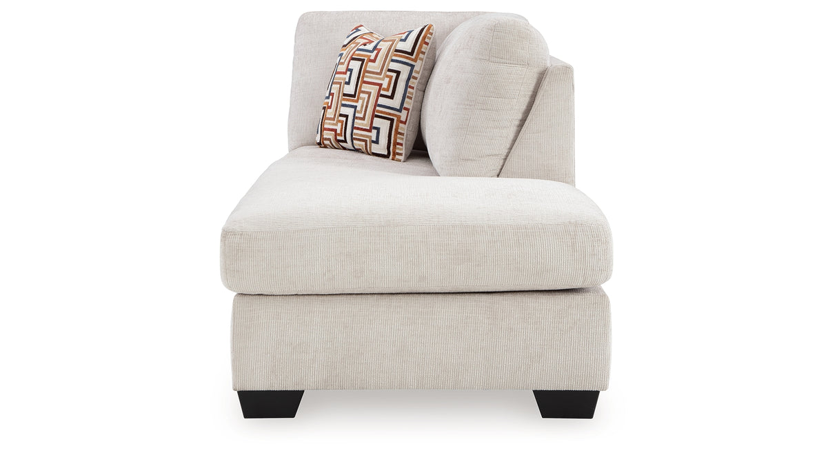 Aviemore Stone Right-Arm Facing Corner Chaise from Ashley Furniture - Luna Furniture