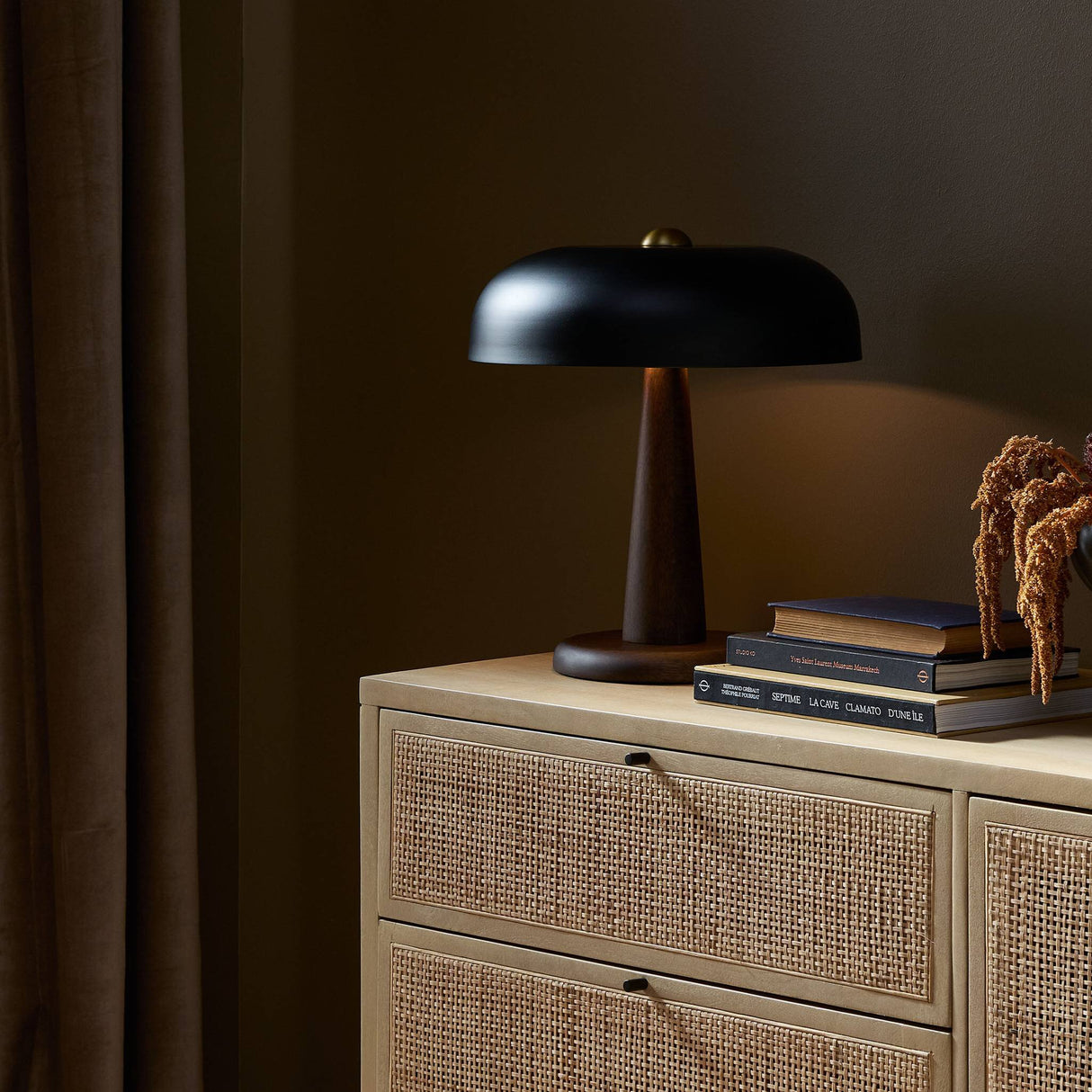 Tennon Table Lamp in Russet Mango from Four Hands - Luna Furniture