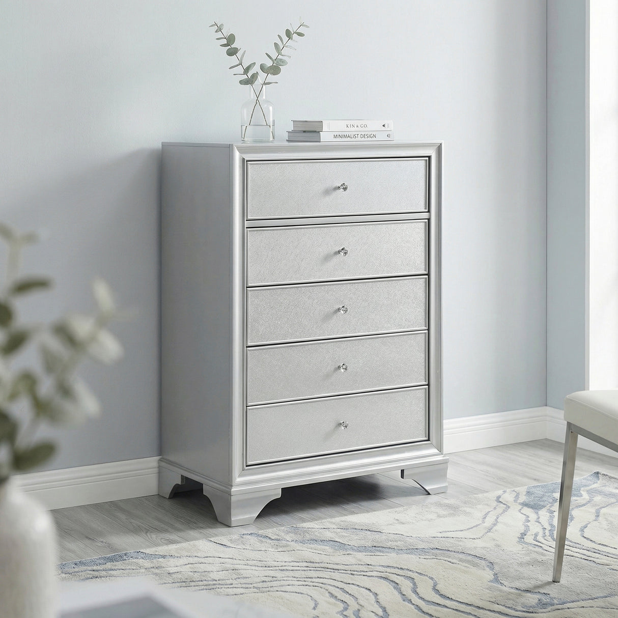 Anatole Metallic Silver Mirror from Homelegance - Luna Furniture