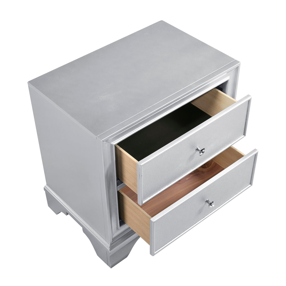 Anatole Metallic Silver 5pc Set (QB+NS+DR+MR+CH) from Homelegance - Luna Furniture
