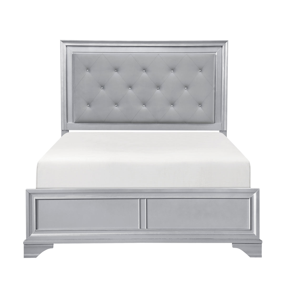 Anatole Metallic Silver 5pc Set (QB+NS+DR+MR+CH) from Homelegance - Luna Furniture