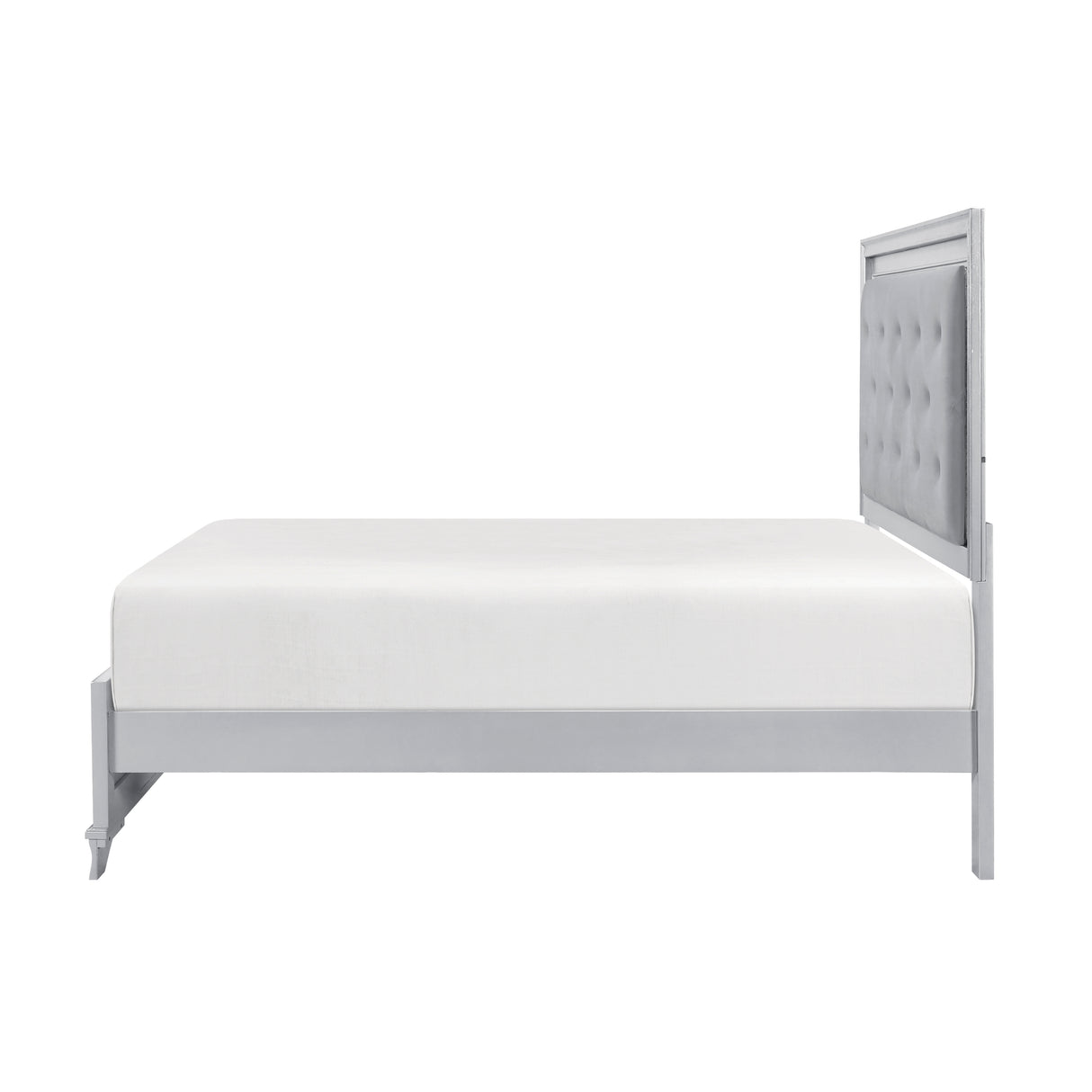 Anatole Metallic Silver 5pc Set (QB+NS+DR+MR+CH) from Homelegance - Luna Furniture