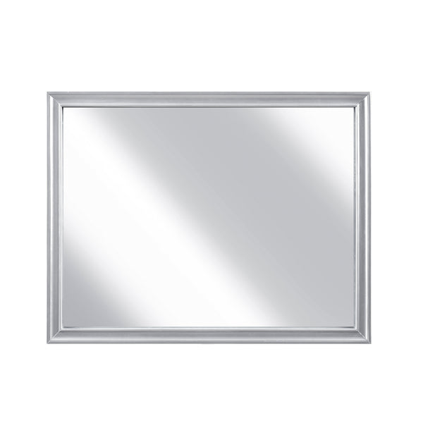 Anatole Metallic Silver Mirror