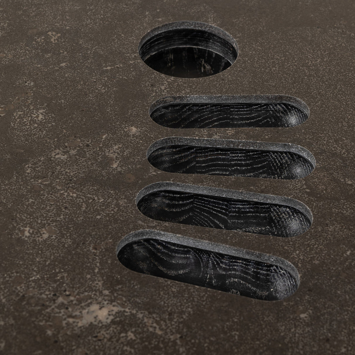 Skye Poker Table in Washed Black from Four Hands - Luna Furniture