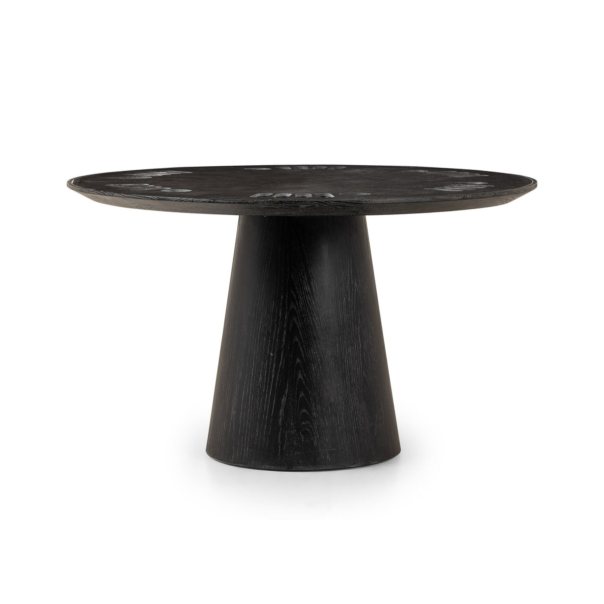 Skye Poker Table in Washed Black from Four Hands - Luna Furniture