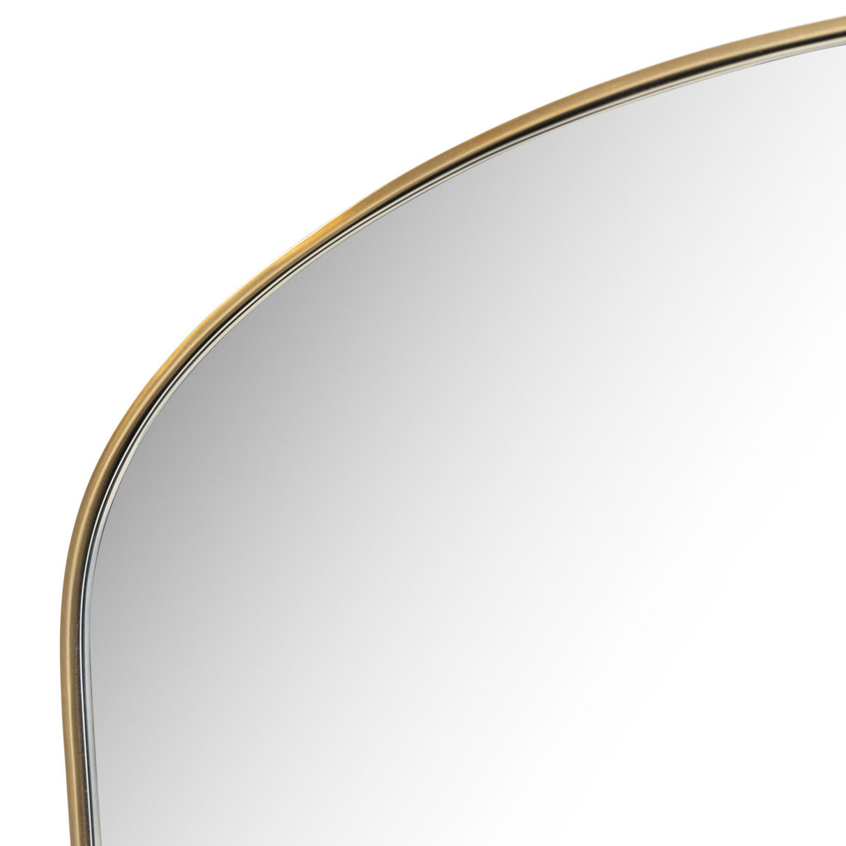 Merona Mantel Mirror in Polished Brass from Four Hands - Luna Furniture