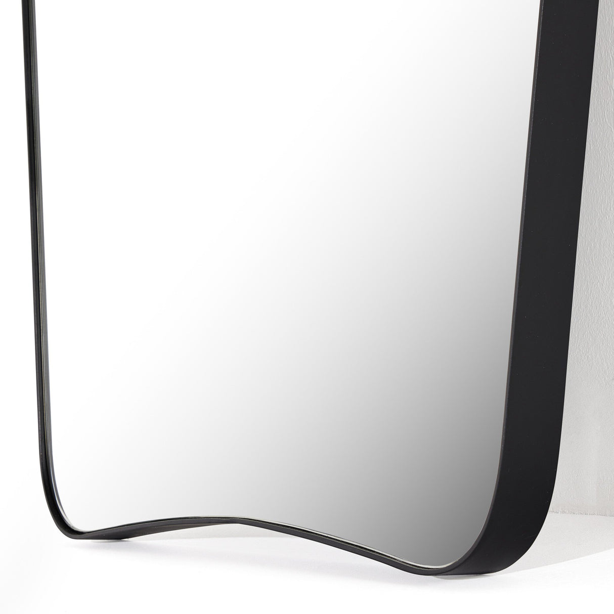 Merona Mantel Mirror in Iron Matte Black from Four Hands - Luna Furniture