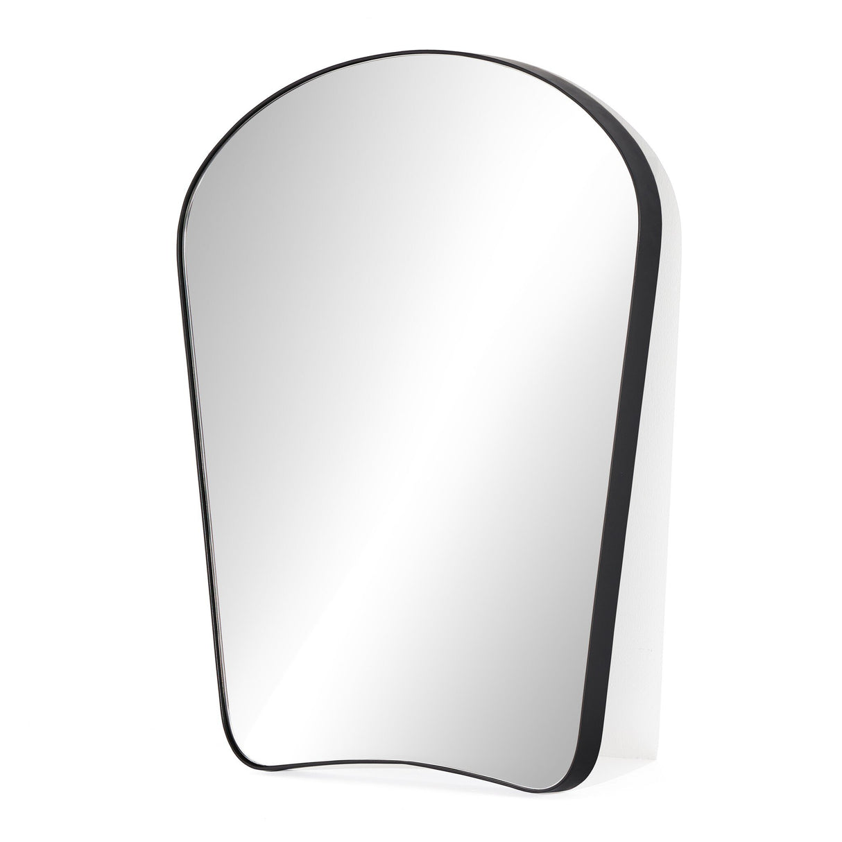 Merona Mantel Mirror in Iron Matte Black from Four Hands - Luna Furniture