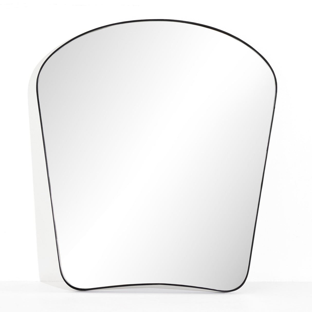 Merona Mantel Mirror in Iron Matte Black from Four Hands - Luna Furniture