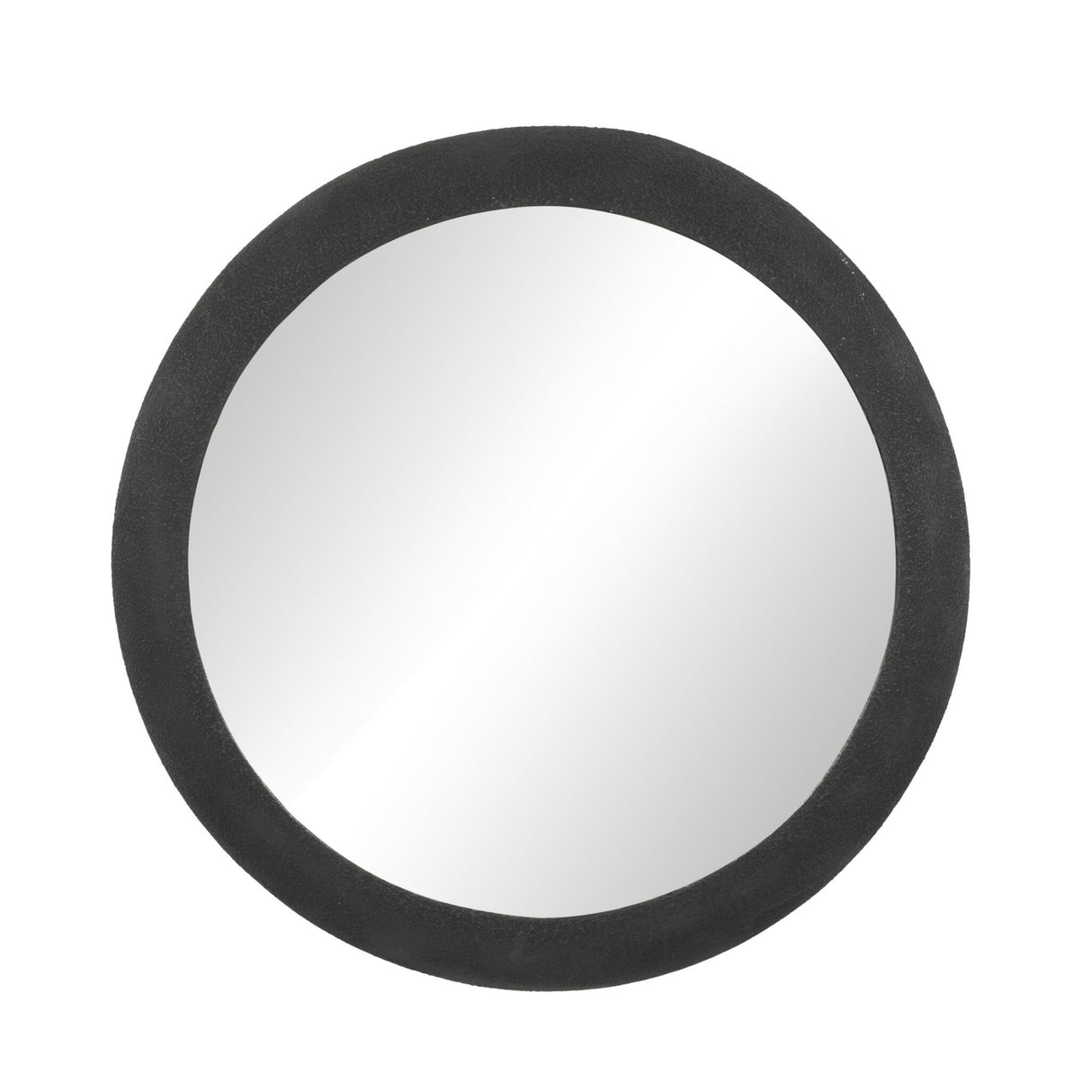 Grazia Wall Mirror in Black Plaster Iron from Four Hands - Luna Furniture