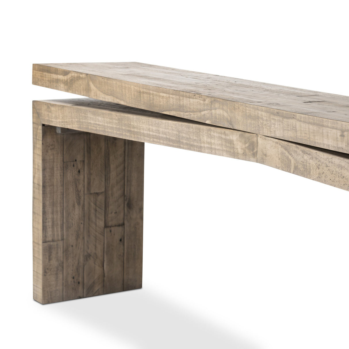 Matthes Console Table - 94" in Weathered Wheat from Four Hands - Luna Furniture
