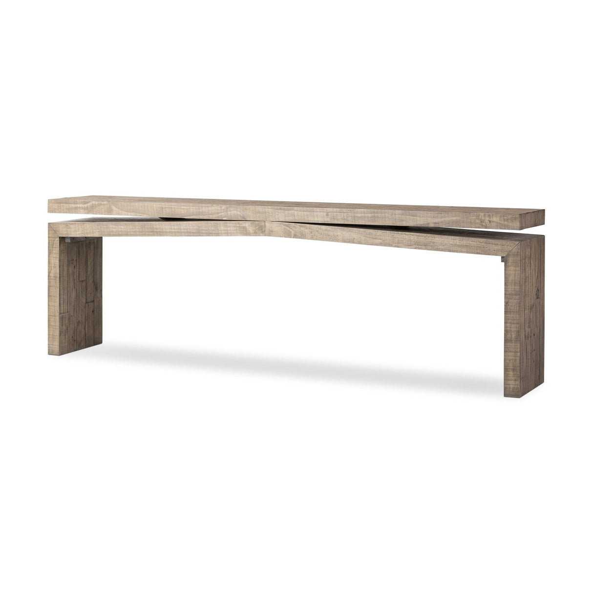 Matthes Console Table - 94" in Weathered Wheat from Four Hands - Luna Furniture