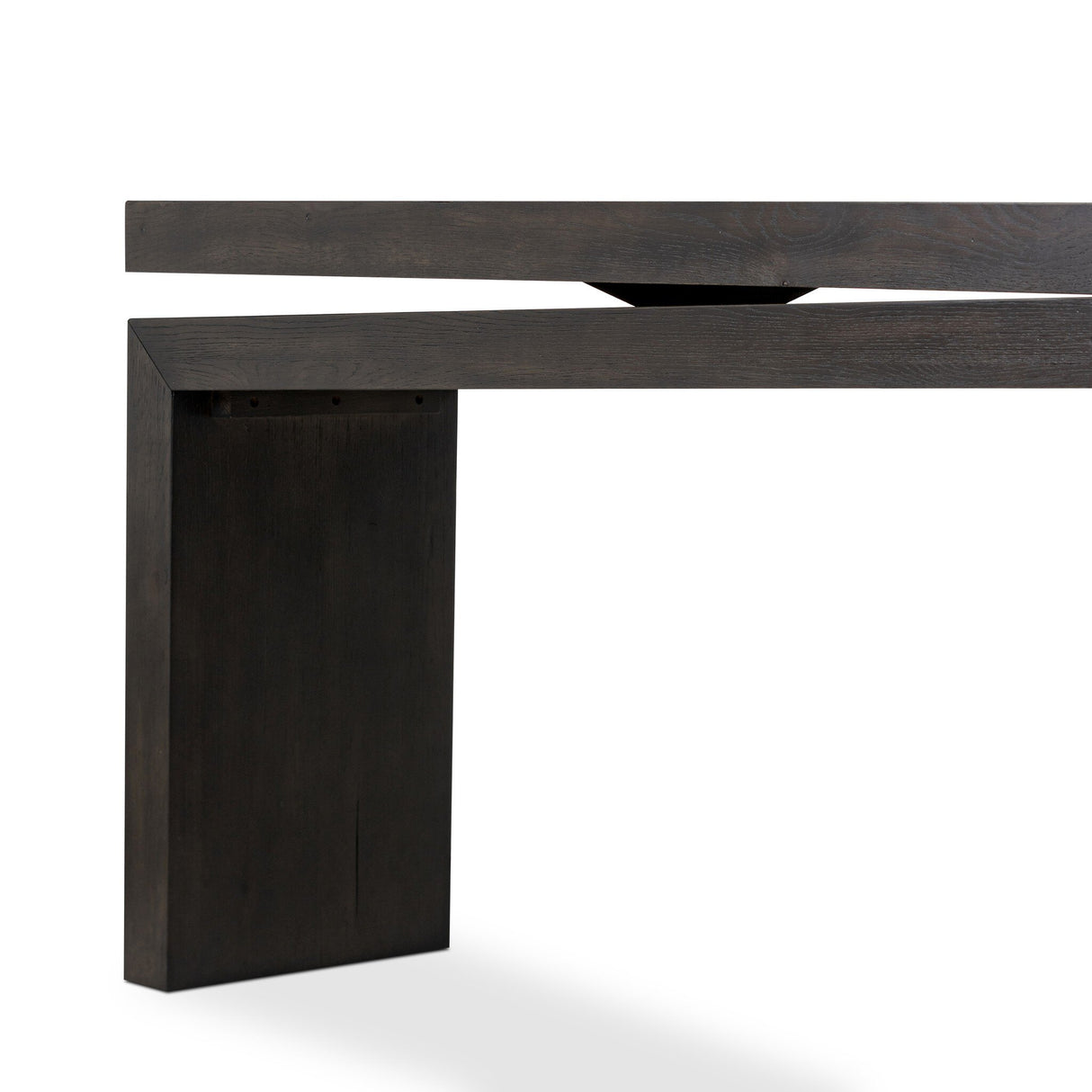 Matthes Console Table - 94" in Smoked Black Veneer from Four Hands - Luna Furniture