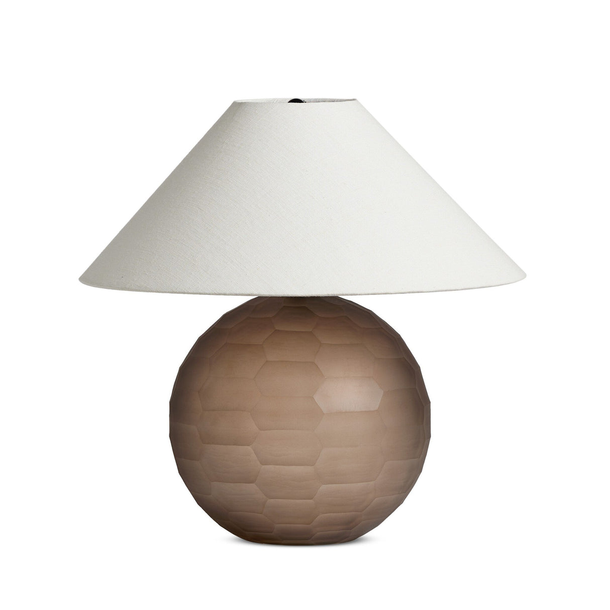 Sienna Table Lamp in Smoked Textured Glass from Four Hands - Luna Furniture