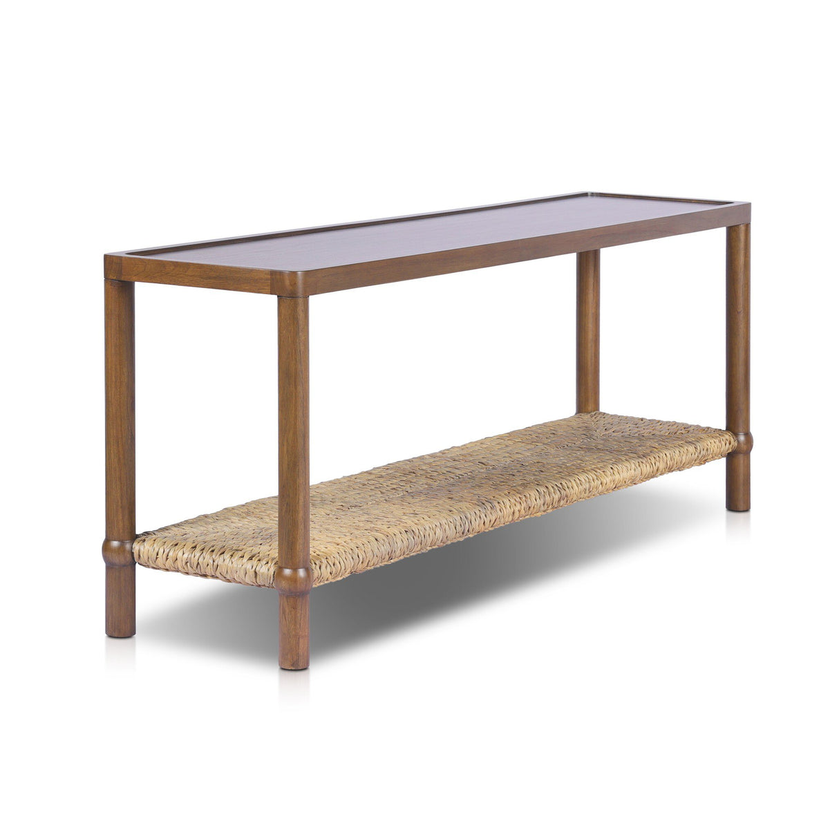 Gabriella Console Table in Brown Mindi Veneer from Four Hands - Luna Furniture