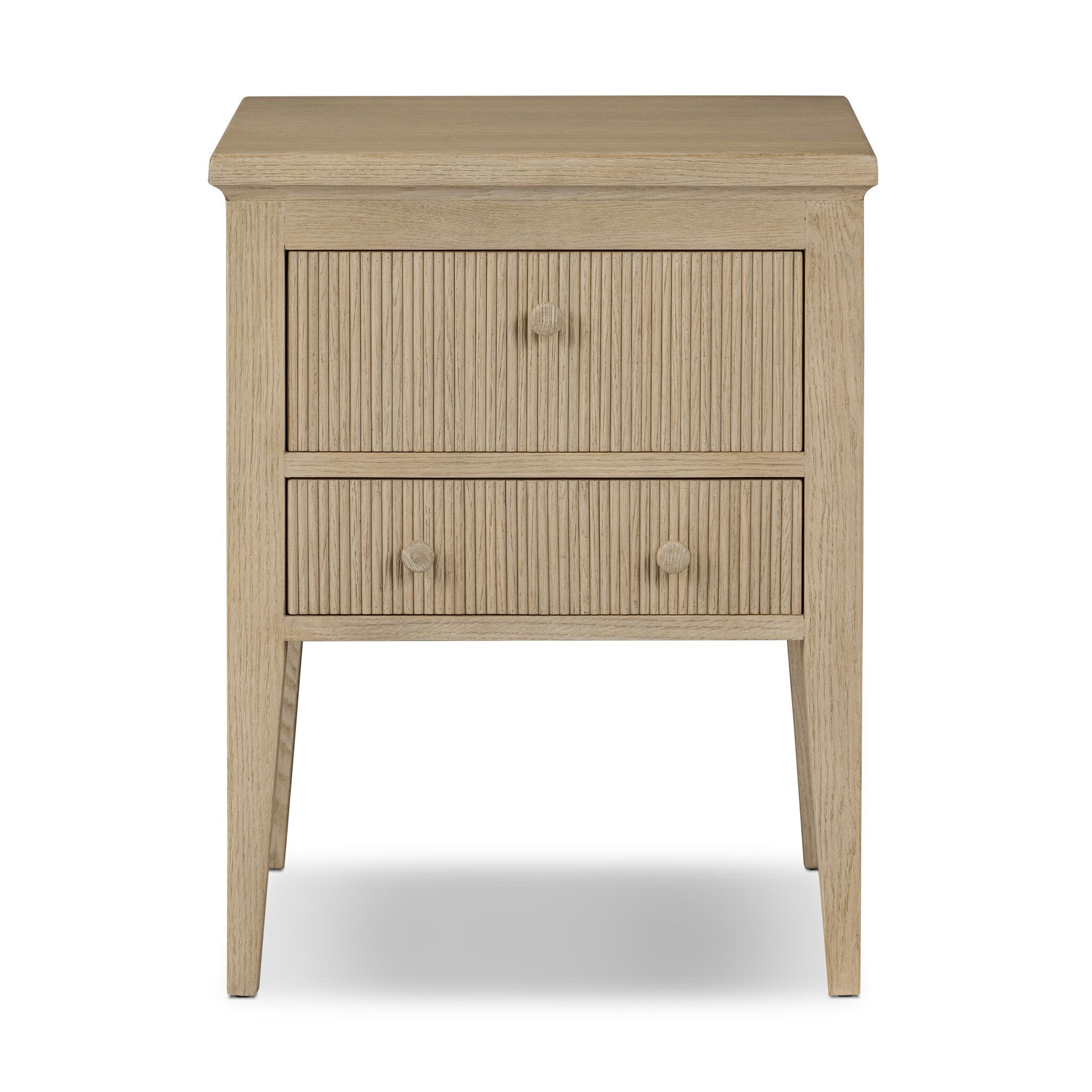 Bush Nightstand in Light Weathered Oak – Luna Furniture