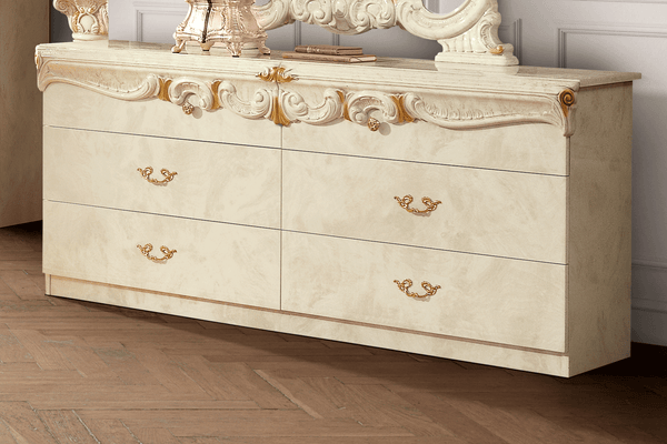 Barocco Ivory Double Dresser