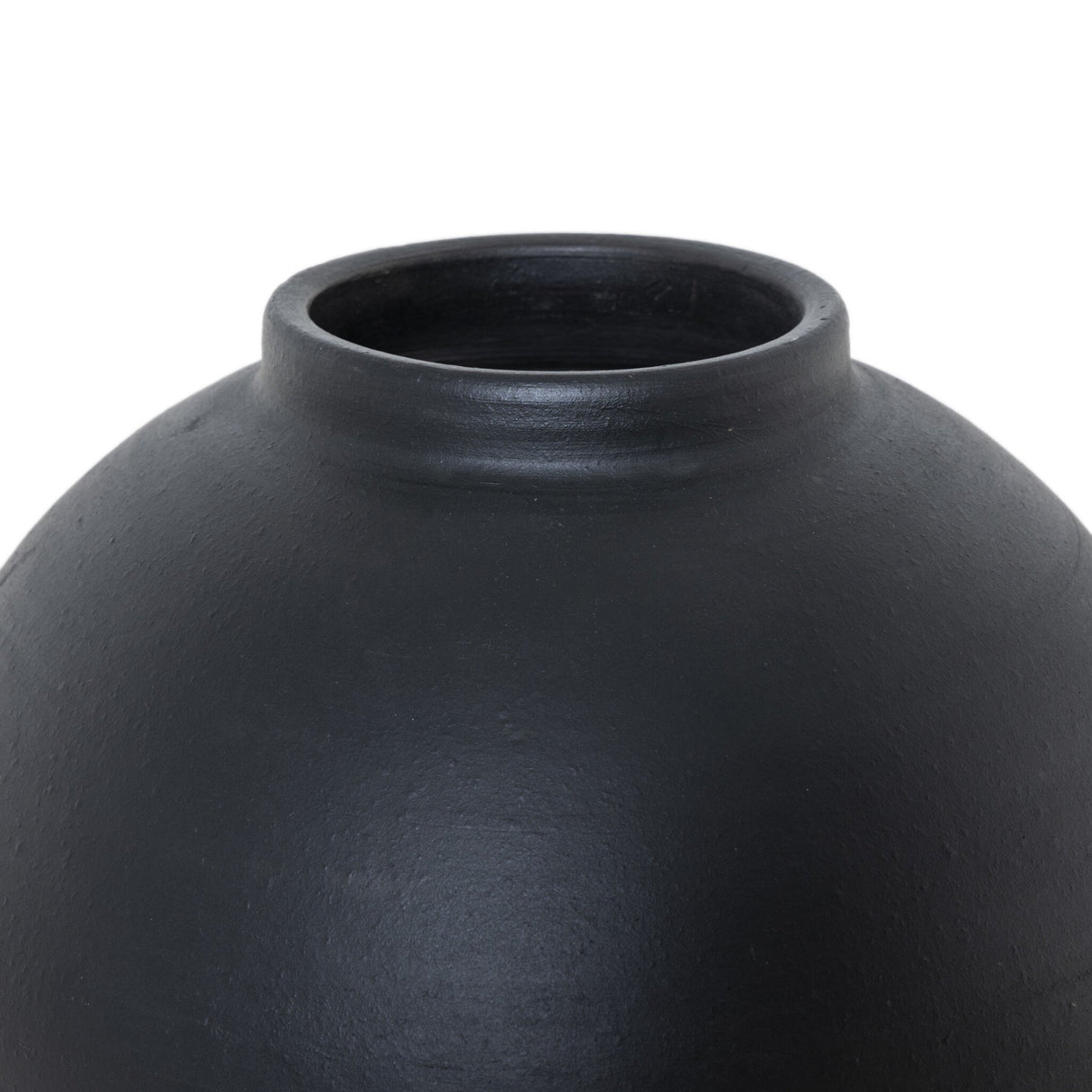 Bosa Vessel in Aged Black Terracotta from Four Hands - Luna Furniture