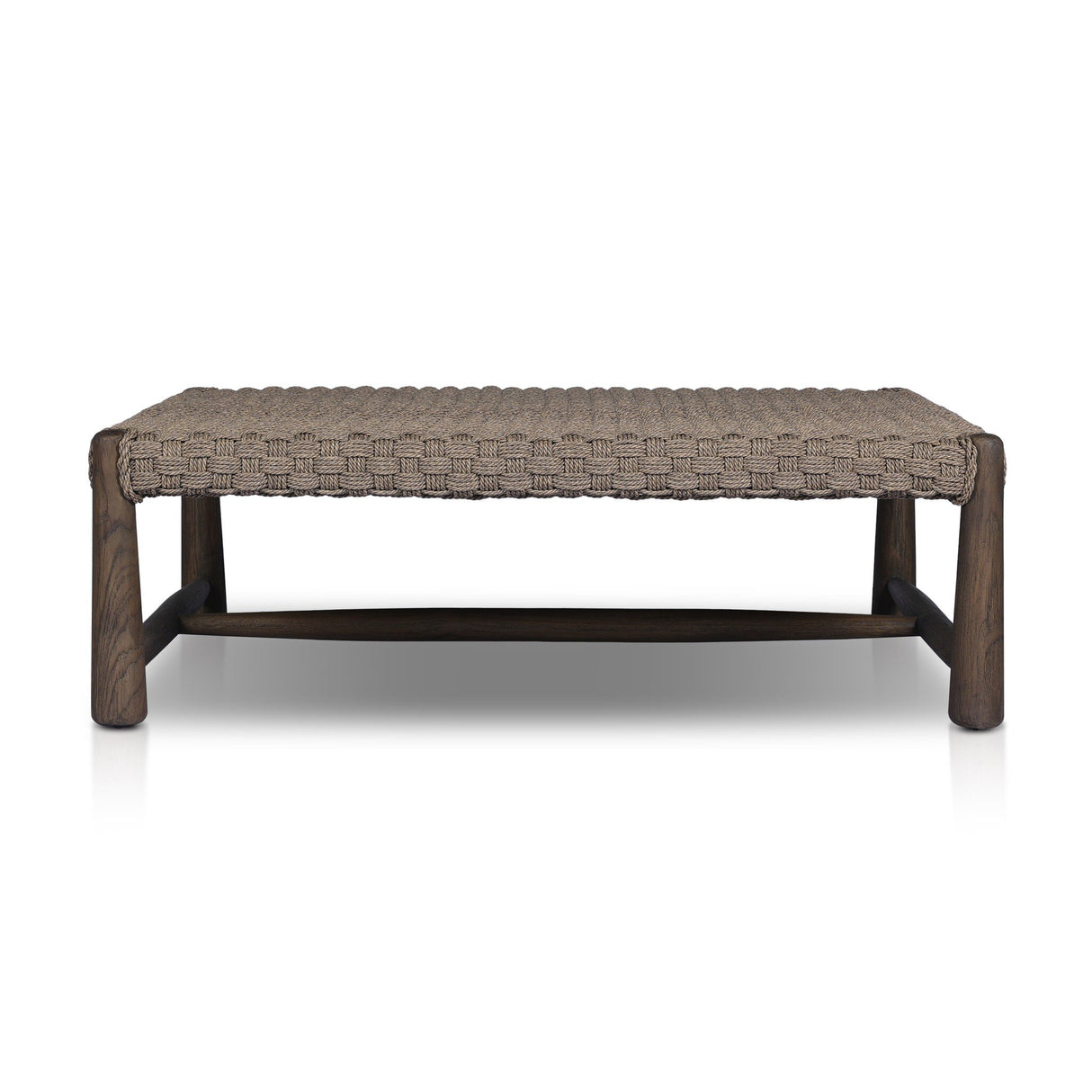 Savio Outdoor Coffee Table in Stained Saddle Brown from Four Hands - Luna Furniture