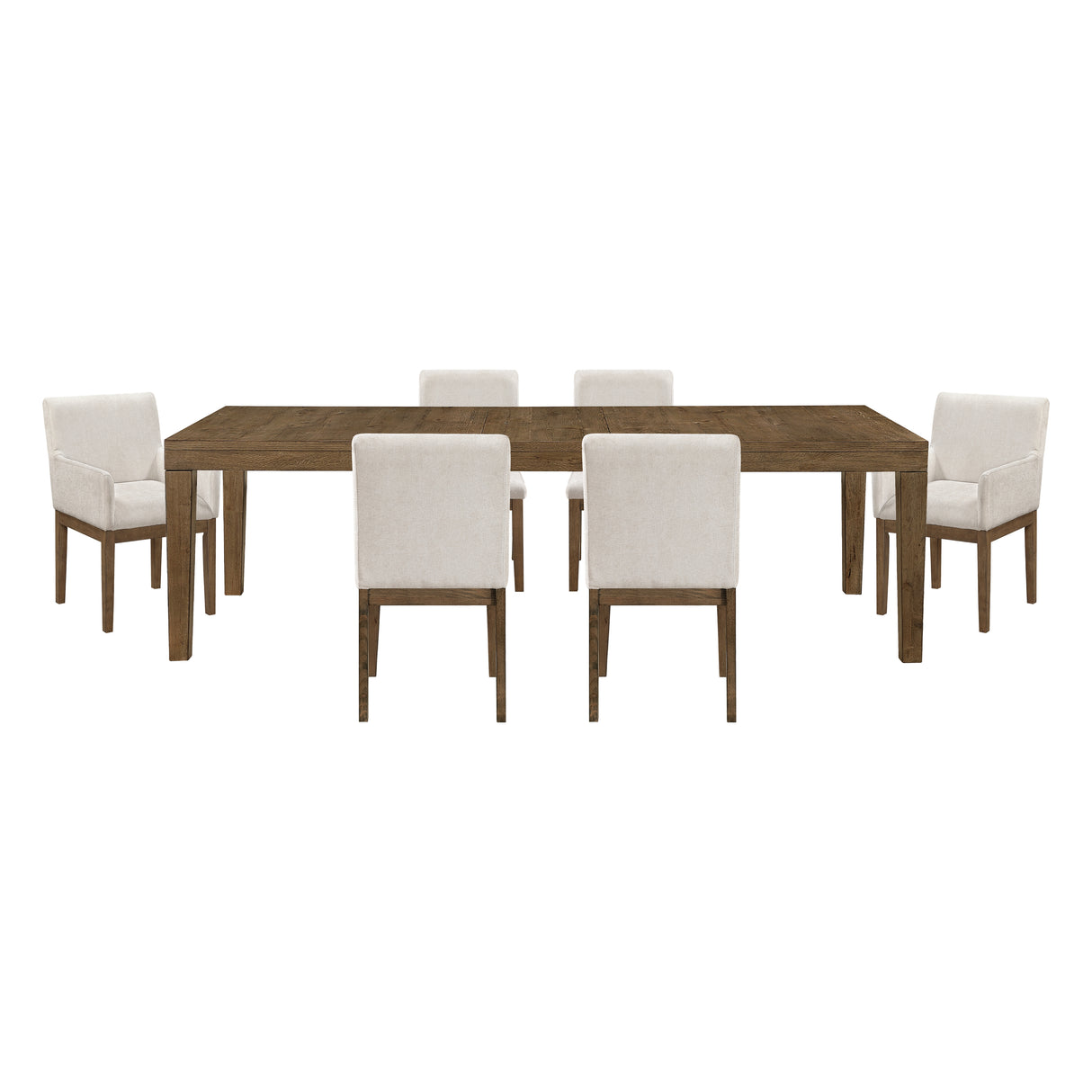 Matisse Brown 7-Piece 102" Extendable Dining Set from Homelegance - Luna Furniture
