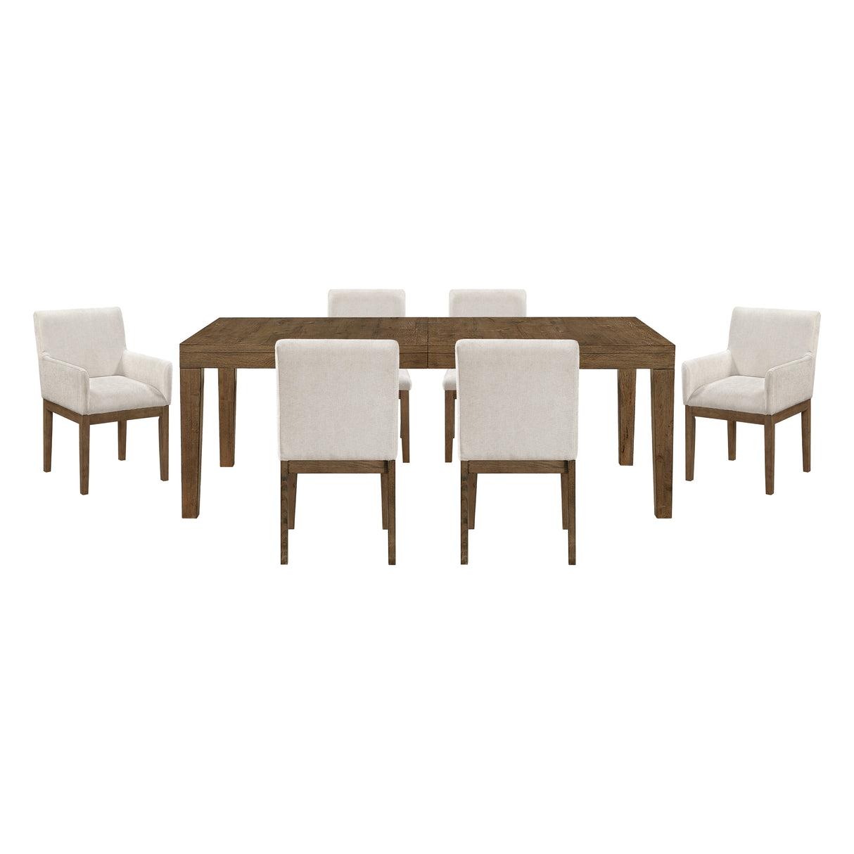 Matisse Brown 7-Piece 102" Extendable Dining Set from Homelegance - Luna Furniture