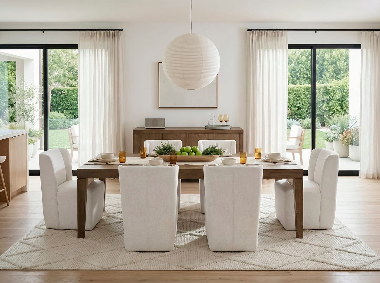 Matisse Brown 9-Piece 102" Extendable Dining Set from Homelegance - Luna Furniture