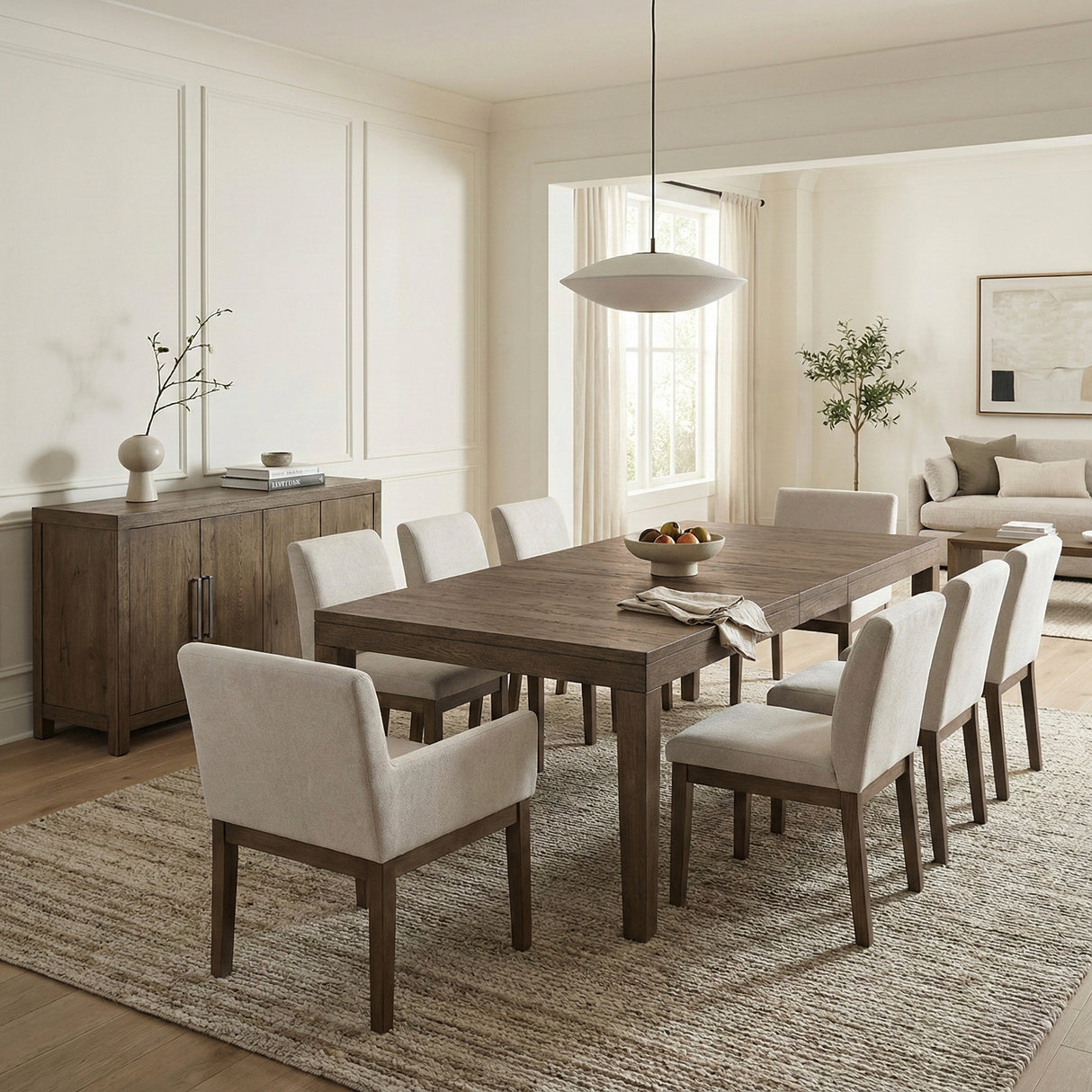 Matisse Brown 9-Piece 102" Extendable Dining Set from Homelegance - Luna Furniture