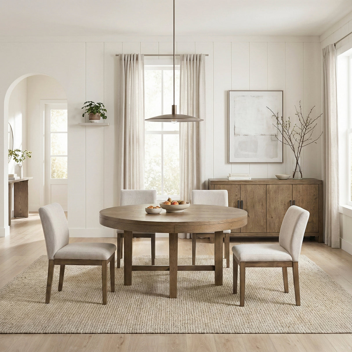 Matisse Brown 5-Piece 60" Round Dining Set from Homelegance - Luna Furniture