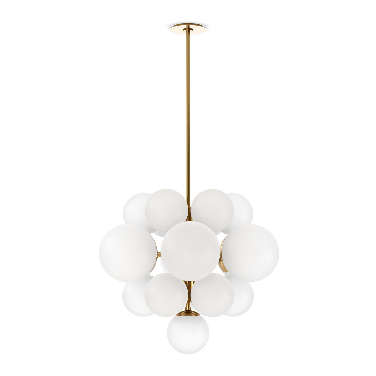 Nova Chandelier in Burnished Brass from Four Hands - Luna Furniture