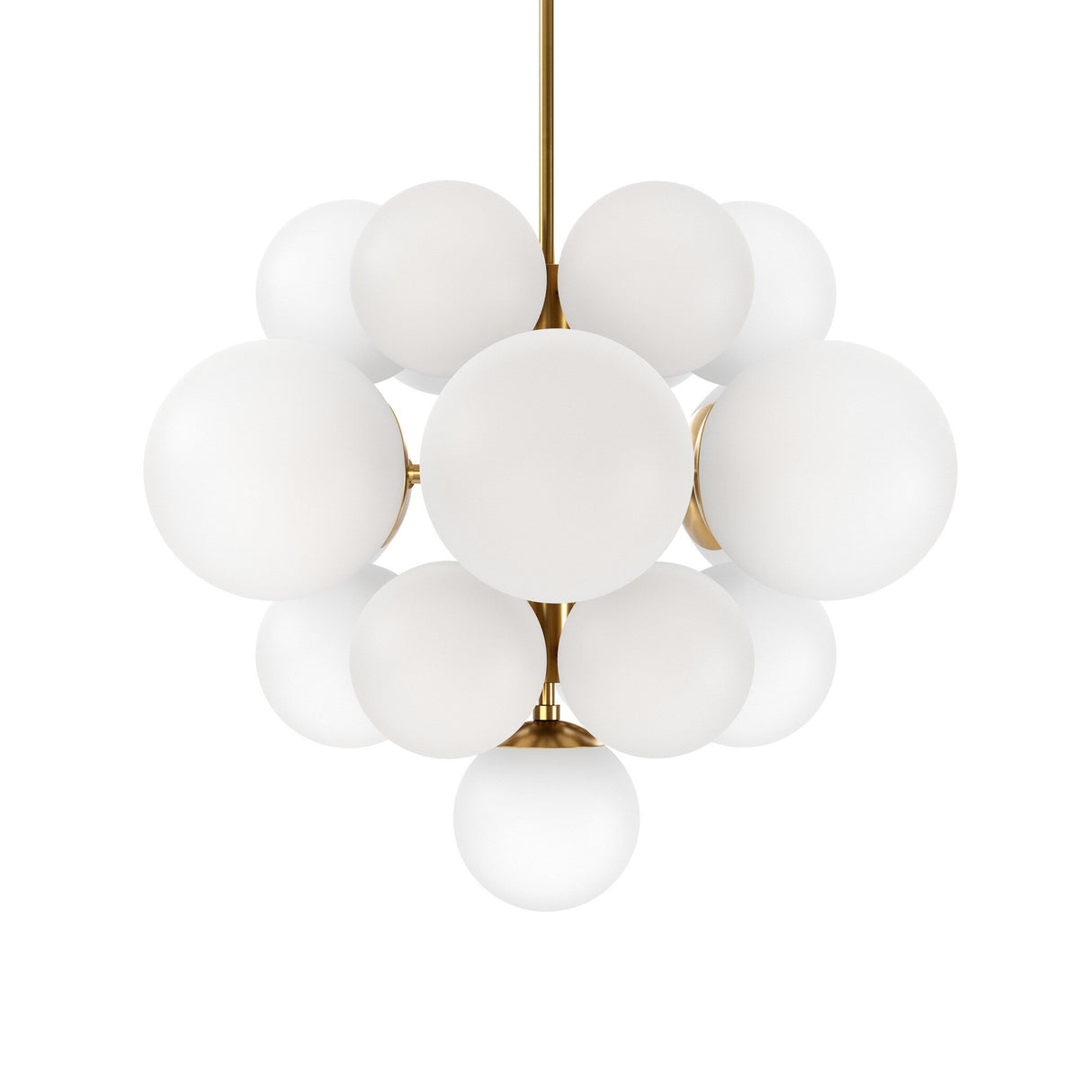 Nova Chandelier in Burnished Brass from Four Hands - Luna Furniture