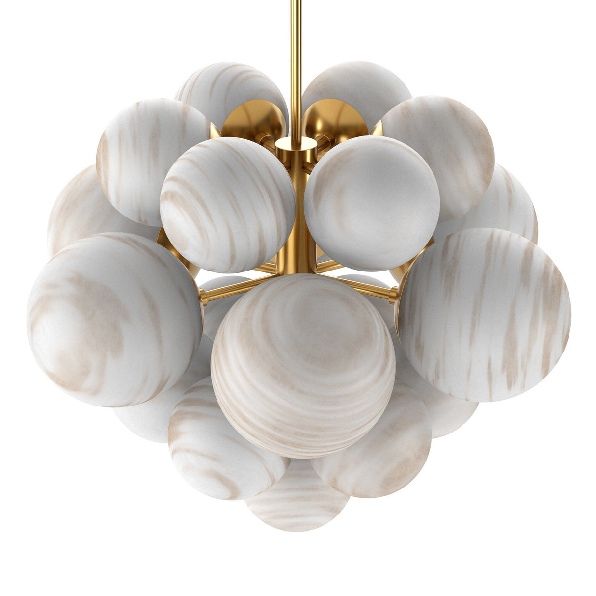 Nova Chandelier in Burnished Brass from Four Hands - Luna Furniture