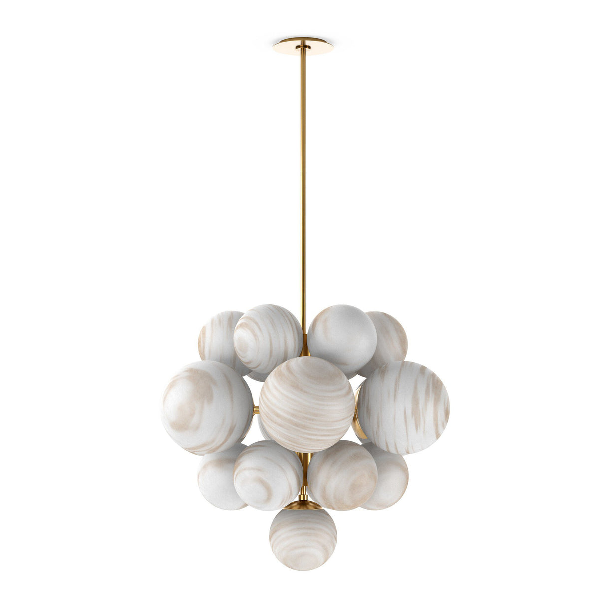 Nova Chandelier in Burnished Brass from Four Hands - Luna Furniture