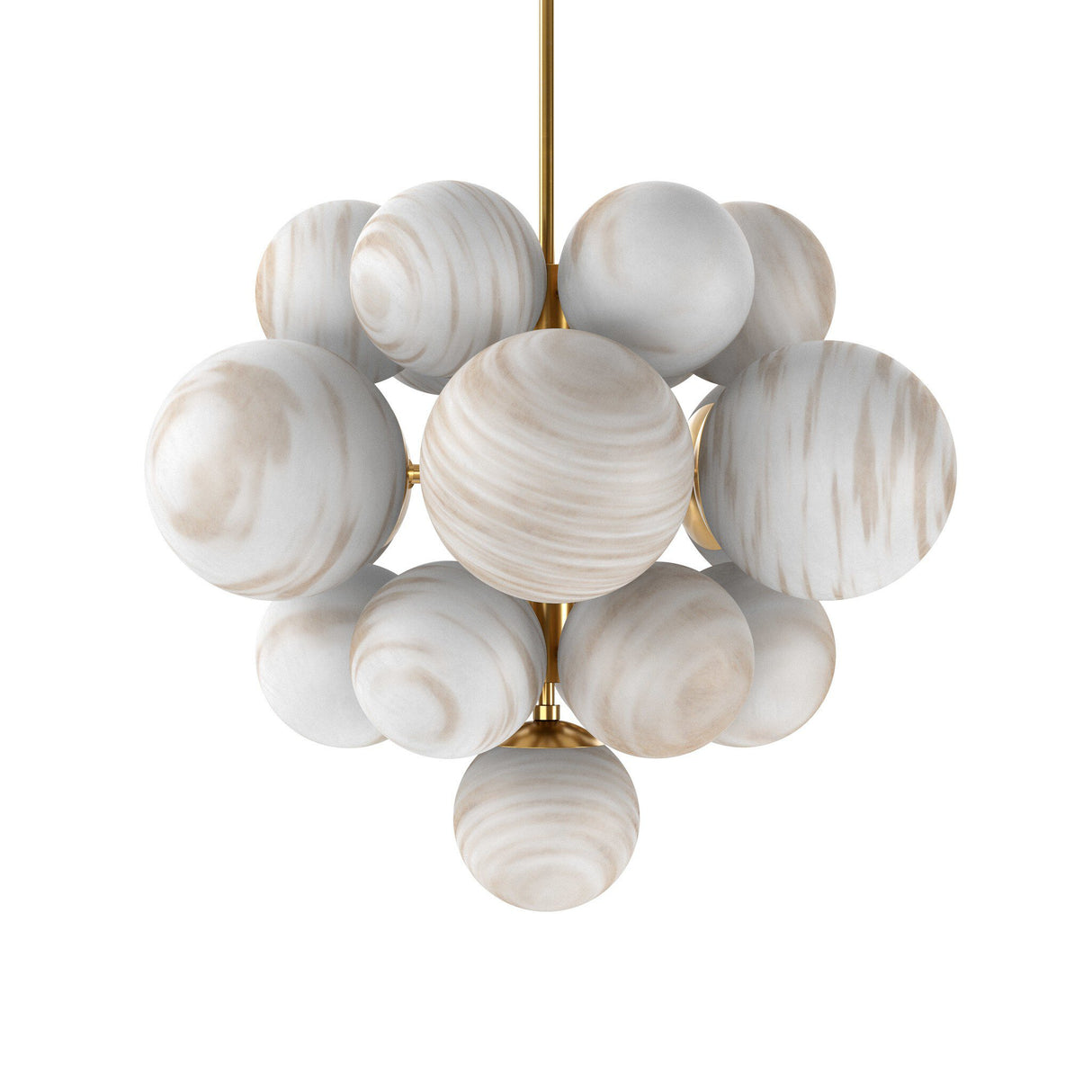 Nova Chandelier in Burnished Brass from Four Hands - Luna Furniture