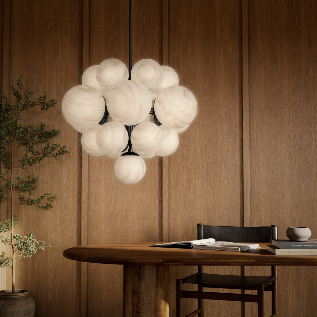 Nova Chandelier in Black Gunmetal from Four Hands - Luna Furniture