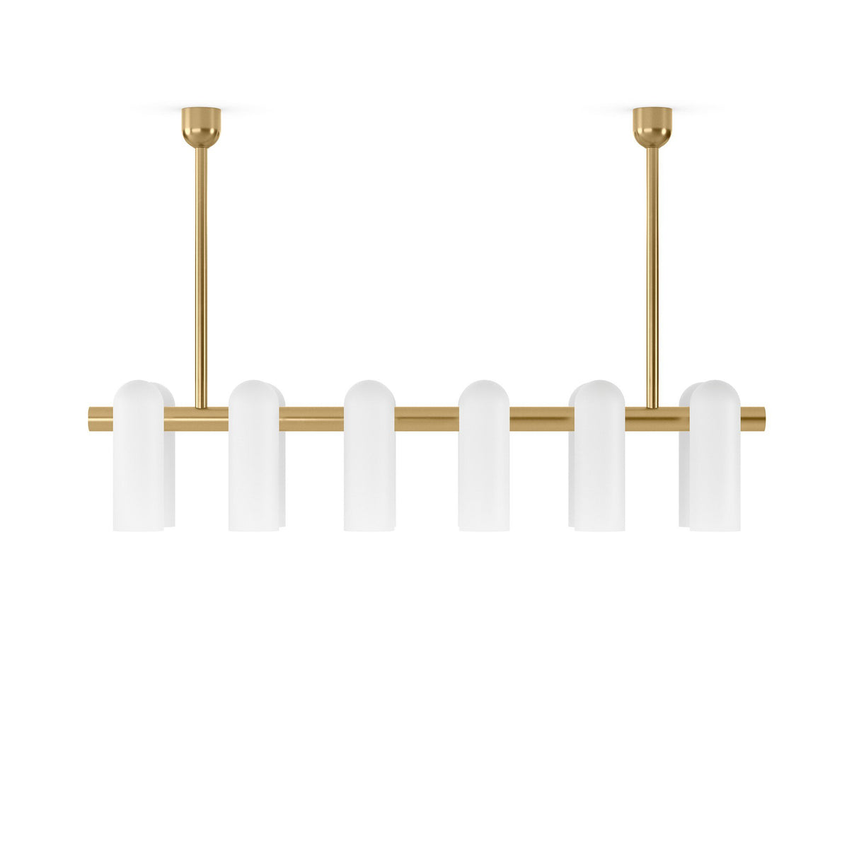 Odyssey Linear Md Chandelier in Burnished Brass from Four Hands - Luna Furniture
