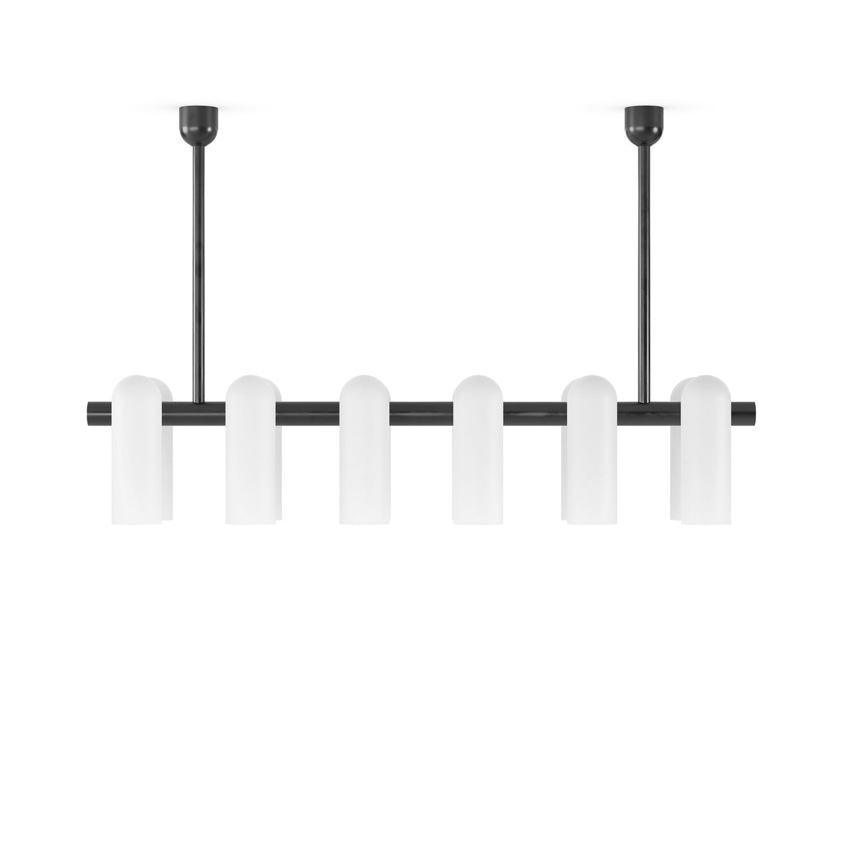 Odyssey Linear Md Chandelier in Black Gunmetal from Four Hands - Luna Furniture