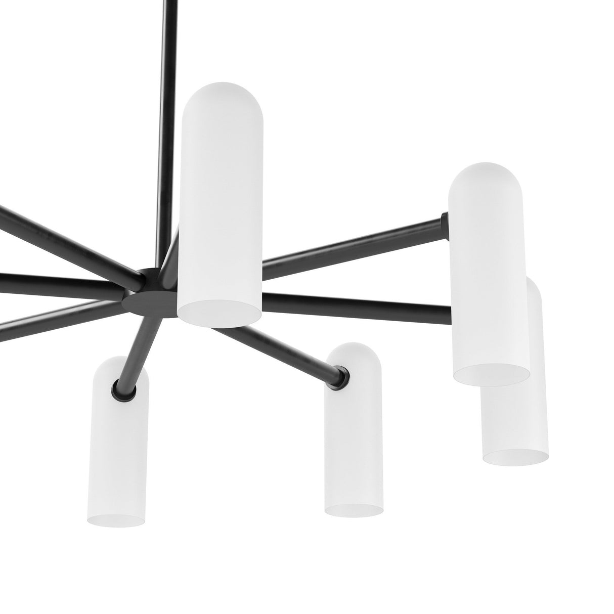 Odyssey Round Md Chandelier in Black Gunmetal from Four Hands - Luna Furniture