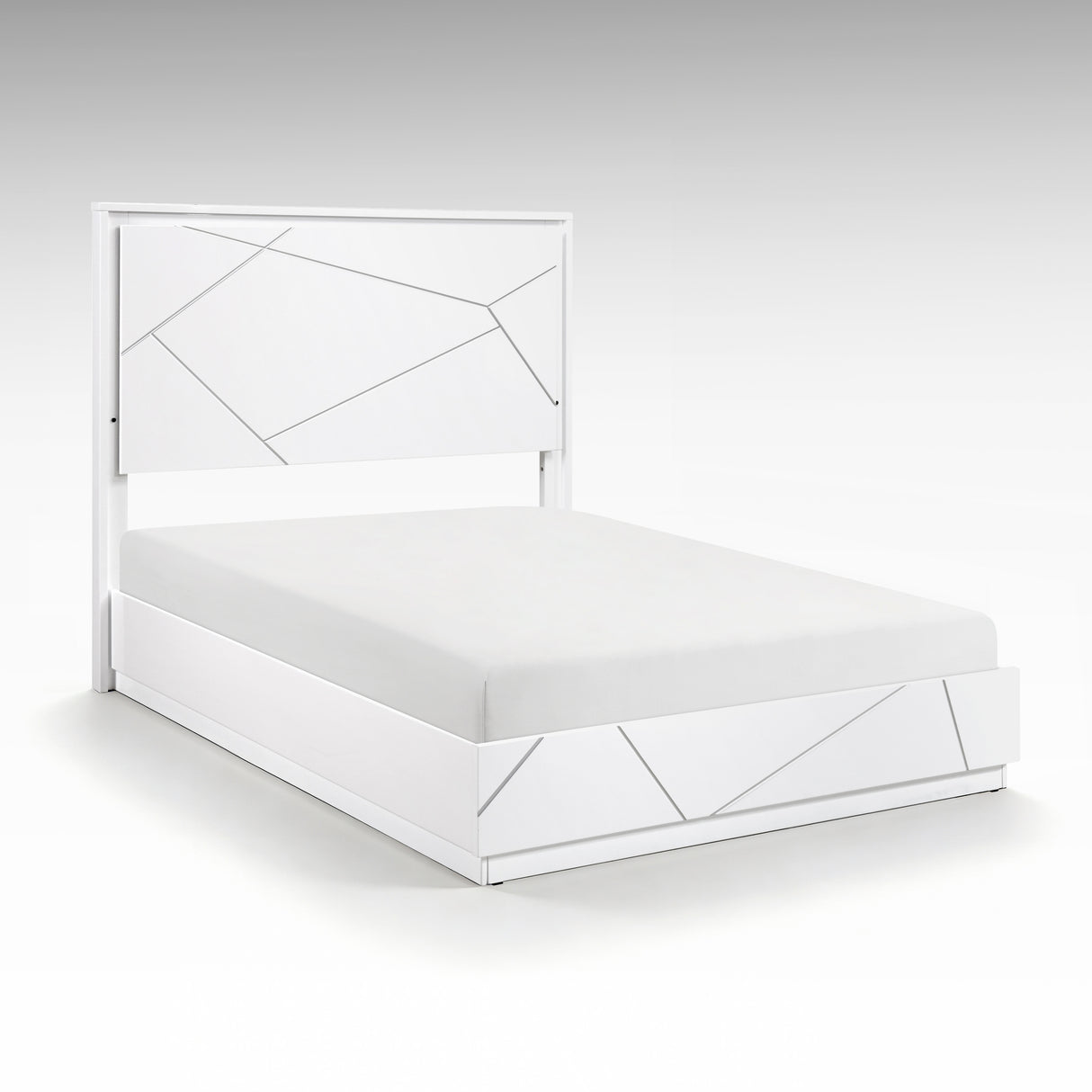 Orlo White 5pc Set (QB+NS+DR+MR+CH) from Homelegance - Luna Furniture
