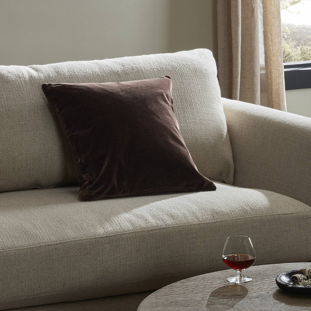 Bridger Pillow in Monte Chocolate from Four Hands - Luna Furniture