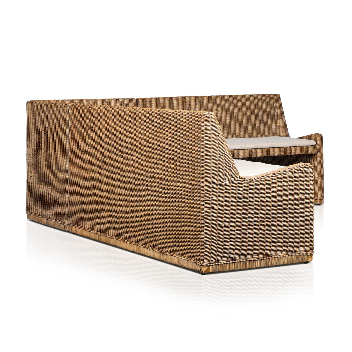 Senna Dining Banquette L-Shape in Broadway Dune from Four Hands - Luna Furniture