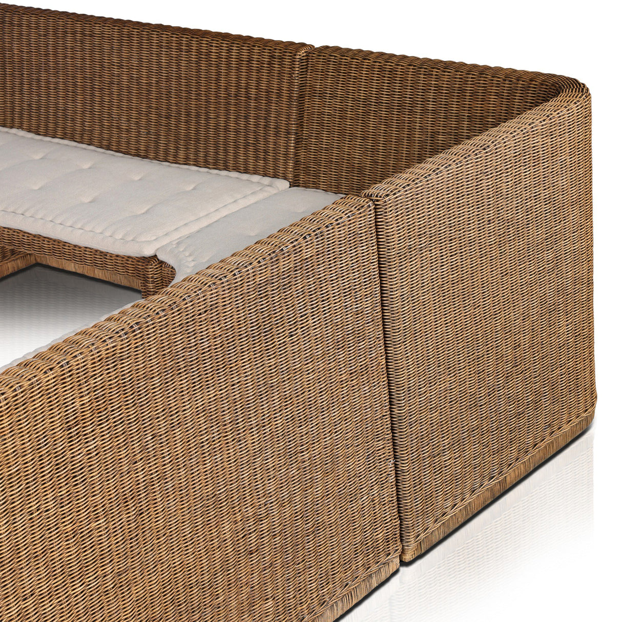 Senna Dining Banquette L-Shape in Broadway Dune from Four Hands - Luna Furniture