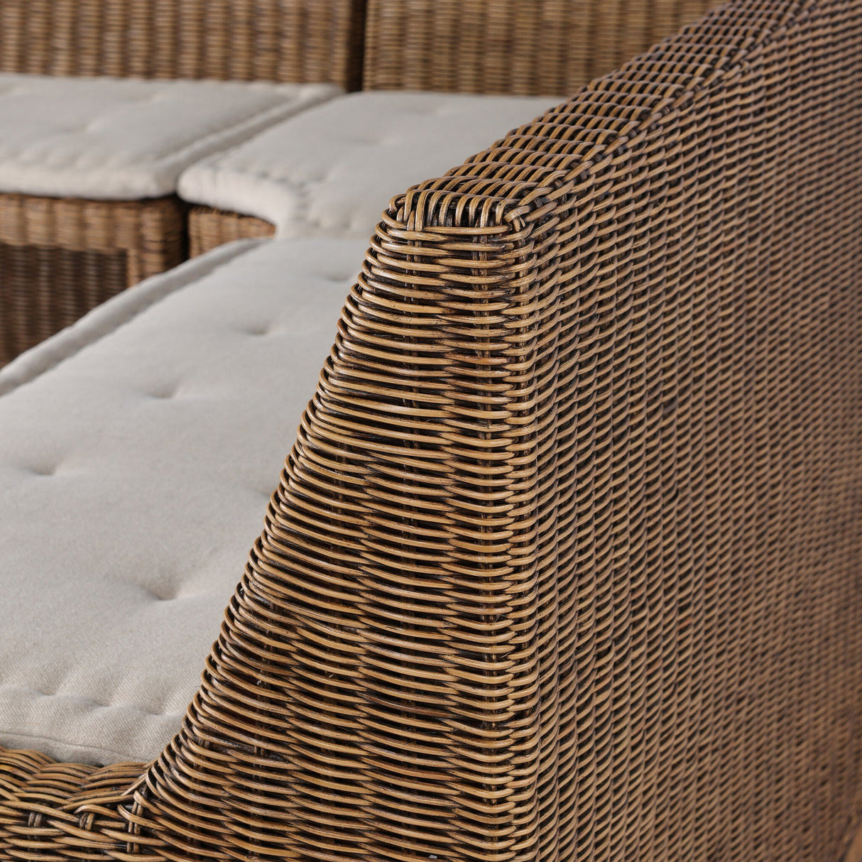 Senna Dining Banquette L-Shape in Broadway Dune from Four Hands - Luna Furniture