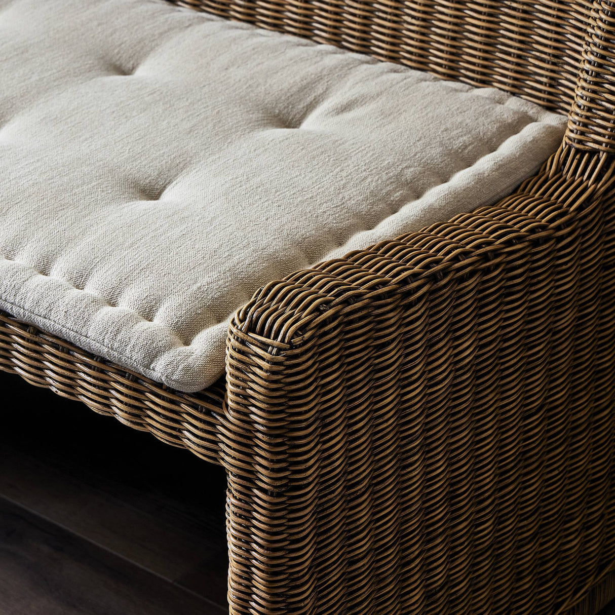 Senna Dining Banquette L-Shape in Broadway Dune from Four Hands - Luna Furniture