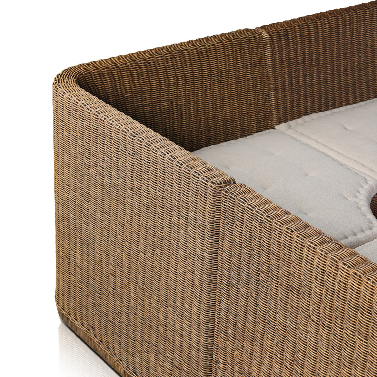 Senna Dining Banquette L-Shape in Broadway Dune from Four Hands - Luna Furniture